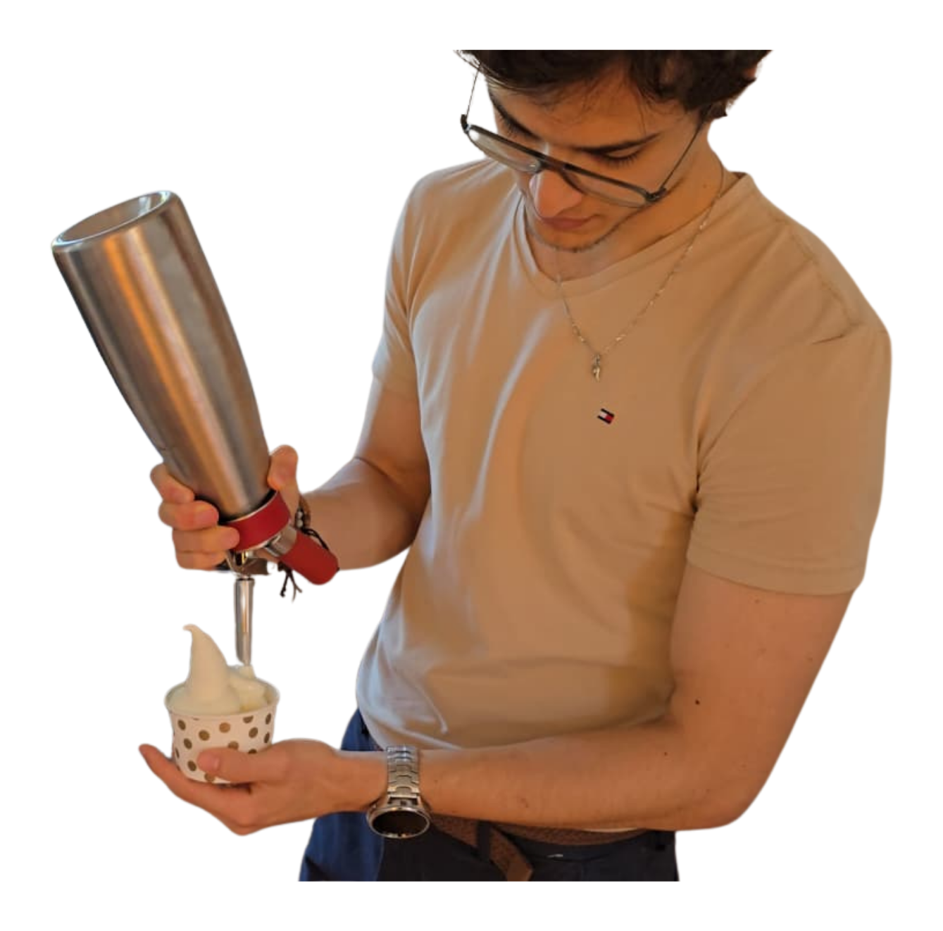 Preparing a Musano dessert