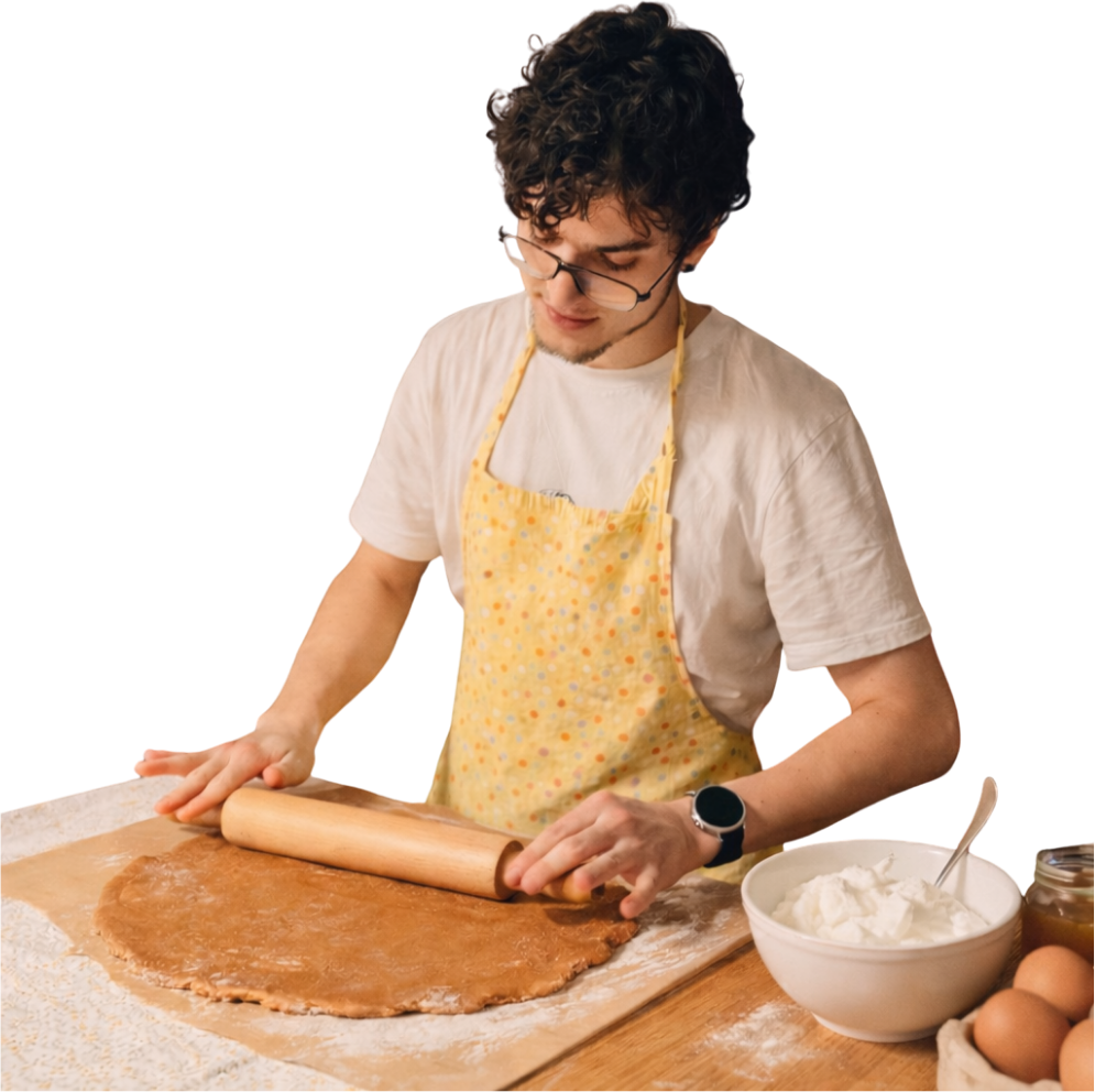 Noah baking